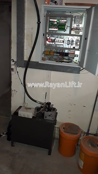 آسانسور هیدرولیک نیمه اتوماتیک ساختمان مسکونی بانکی